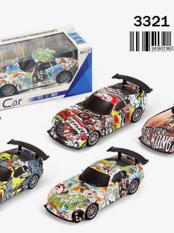 COCHE DEPORTIVO GRAFFITI R/C - 4 modelos