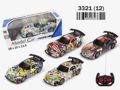 COCHE DEPORTIVO GRAFFITI R/C - 4 modelos