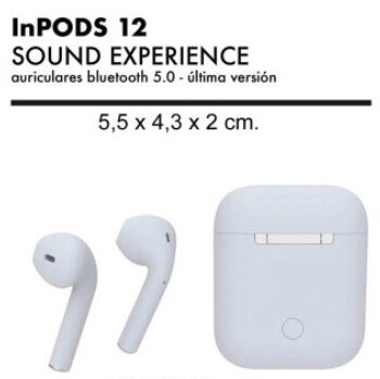AURICULARES INPODS 12 BLUETOOTH 5.0 Blanco