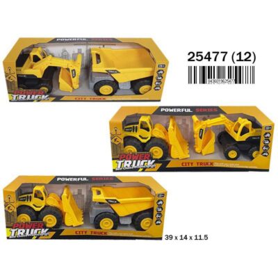 SET 2 VEHICULOS CONSTRUCCION 3 STDOS.