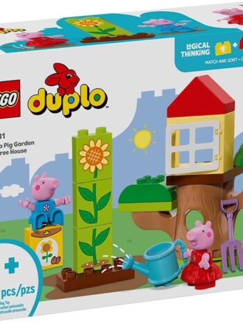 Lego 10431, DUPLO Peppa Pig Jardín y Casa del Árbo