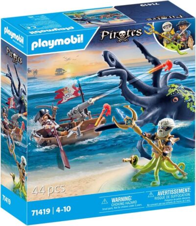 Playmobil 71419, Batalla con pulpo gigante