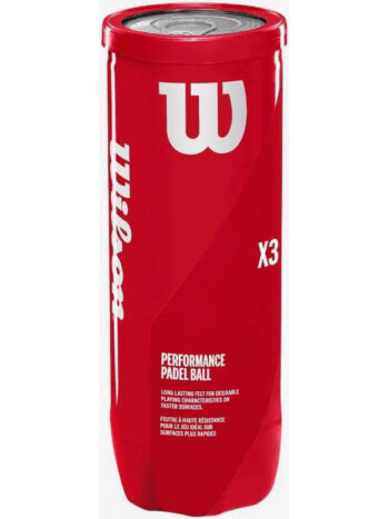 BOTE 3 PELOTAS PADEL WILSON "X3 BALL CAN"