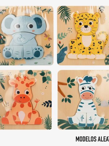 WOOMAX ZOOKABEE-PUZZLE 3D MADERA ANIMAL SELVA