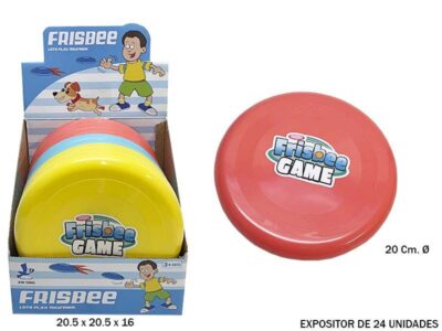 DISCO VOLADOR 20CM. 3 COL.. EN EXP.