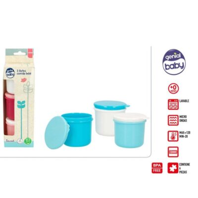 GENIAL BABY-SET 3 BOTES COMIDAD BEBE 2Mod