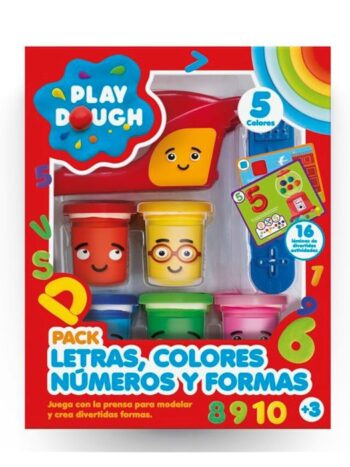 PLAY DOUGH - PACK LETRAS, COLORES, NÚMEROS Y FORMA