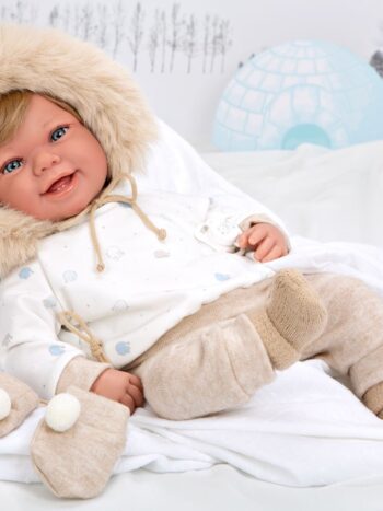 ZOE BEIGE CON MANOPLAS 45 CM. CON PESO