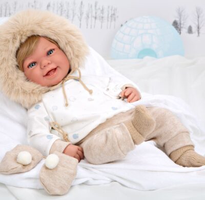 ZOE BEIGE CON MANOPLAS 45 CM. CON PESO