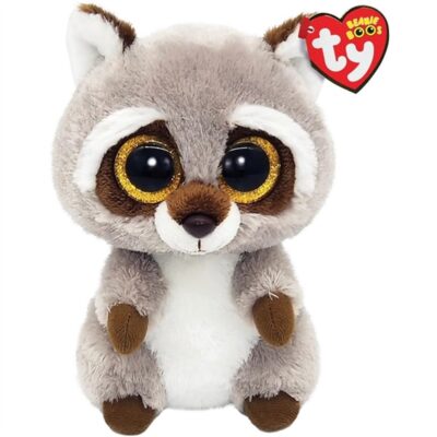 Ty Beanie Boo,  RACCOON GRIS MAPACHE 15CM