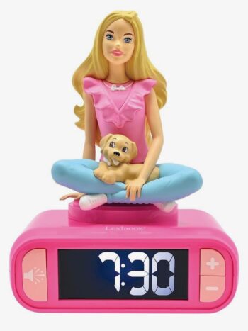 DESPERTADOR DIGITAL CON LUZ DE NOCHE 3D BARBIE