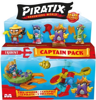 PIRATIX Juego de Figuras TESORO DEL TIBURÓN