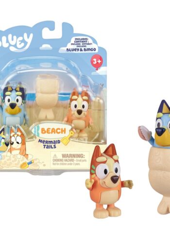 Bluey -Pack 2 Día de Playa, Cola de Sirena