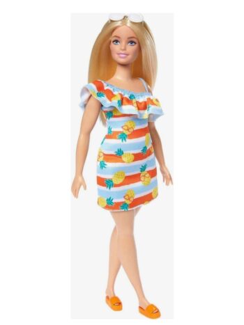 MUÑECA BARBIE LOVES THE OCEAN VESTIDO FLORES
