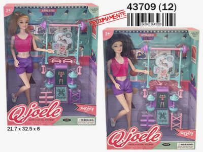 MUÑECA GIMNASTA con Accesorios