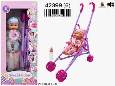 MUÑECO CON SONIDO Y CARRITO -2 Modelos