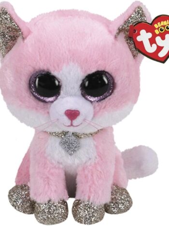 Ty Beanie Boo,  Gata Purpurina 15 CM