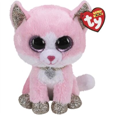 Ty Beanie Boo,  Gata Purpurina 15 CM