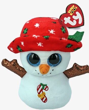 Ty Beanie Boo,  Muñeco Nieve 15CM Navidad