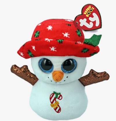 Ty Beanie Boo,  Muñeco Nieve 15CM Navidad