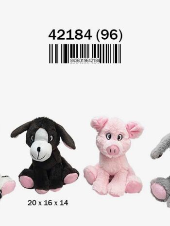 ANIMALES PELUCHE GRANJA 4 SURTIDOS