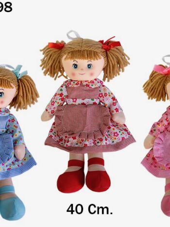 MUÑECA ALICIA 40CM. 3 COL.