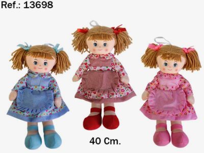 MUÑECA ALICIA 40CM. 3 COL.