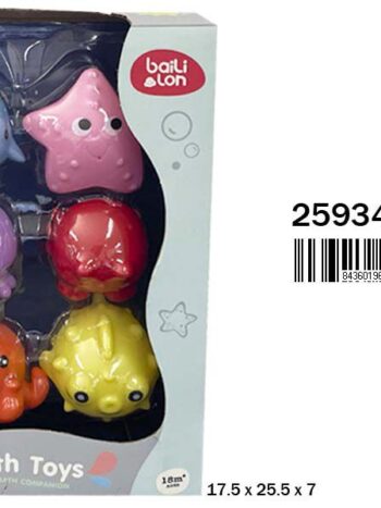 ANIMALES VINILO PARA BAÑERA -6 PZAS.