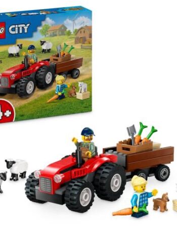 Lego 60461, City Tractor Rojo con Remolque y Oveja