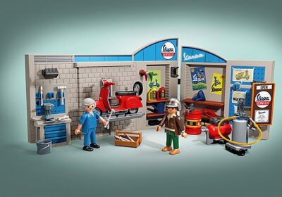 Playmobil 71620, Taller Vespa, estilo retro