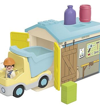 Playmobil 71686, JUNIOR: camión con garaje