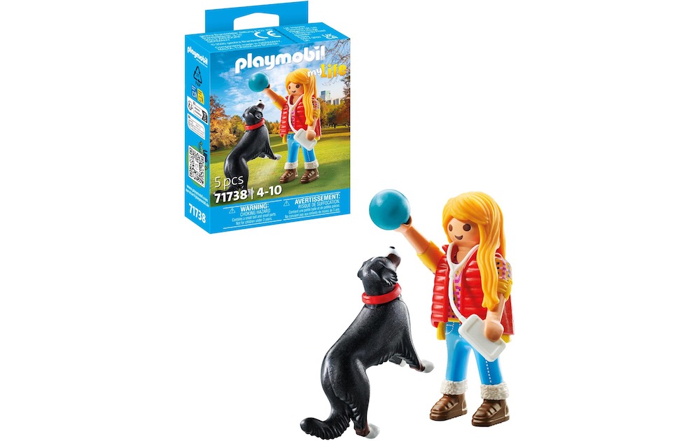 Playmobil 71738, Mujer con perro de montaña