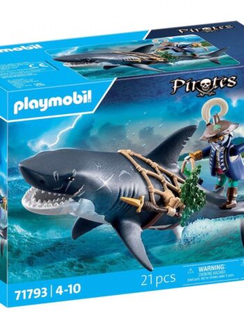 Playmobil 71793, Tiburón gigante con pirata
