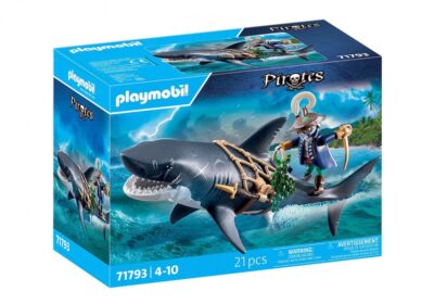 Playmobil 71793, Tiburón gigante con pirata