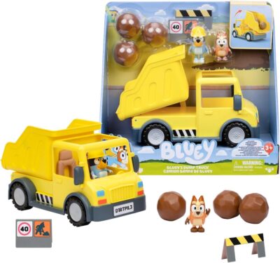 Bluey Camión Volquete con figura -Dump Truck