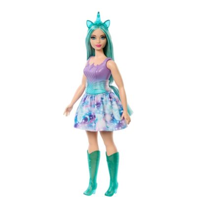 BARBIE UNICORNIO PELO DE COLORES