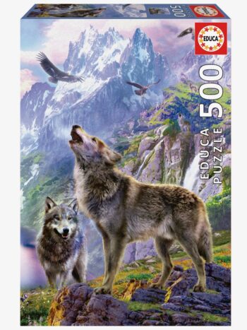 Puzzle LOBOS EN LAS ROCAS 500