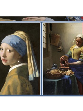 LA JOVEN DE LA PERLA +LA LECHERA de VERMEER 1000