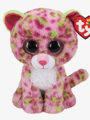 Ty Beanie Boo,  LEOPARDO LAINEY- PINK 15CM