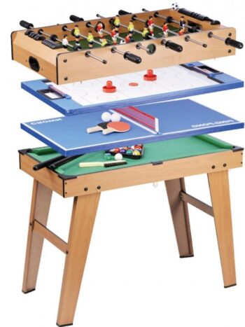 MESA DE JUEGOS 4 EN 1 CON PATAS 81.5X43X65 cm.