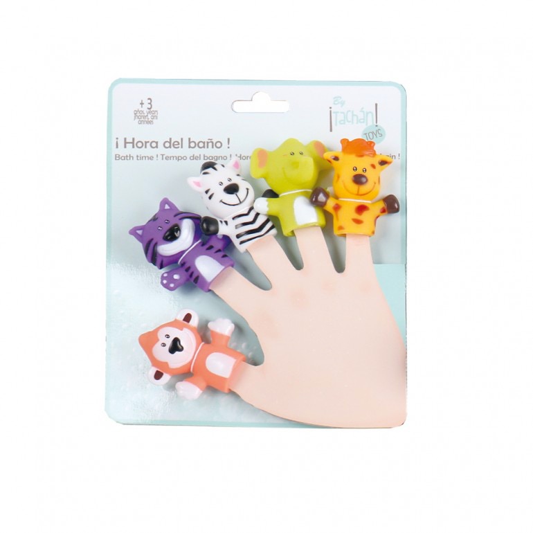 SET DE MARIONETAS DE BAÑO SELVA