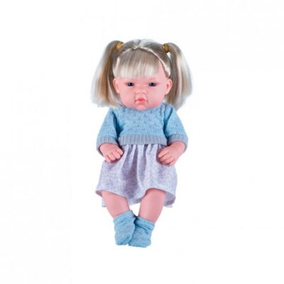 MUÑECA 30 CM CON SONIDOS PELO RUBIO