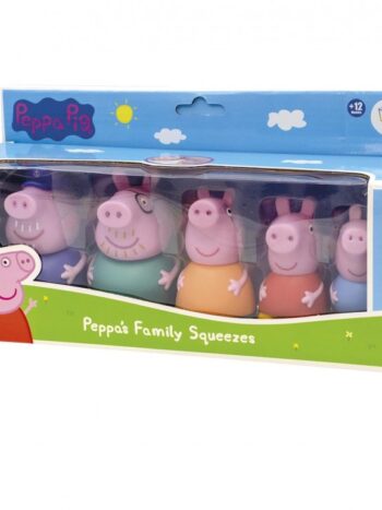 PEPPA PIG: 5 FIGURAS DE BAÑOS (FAMILIA)