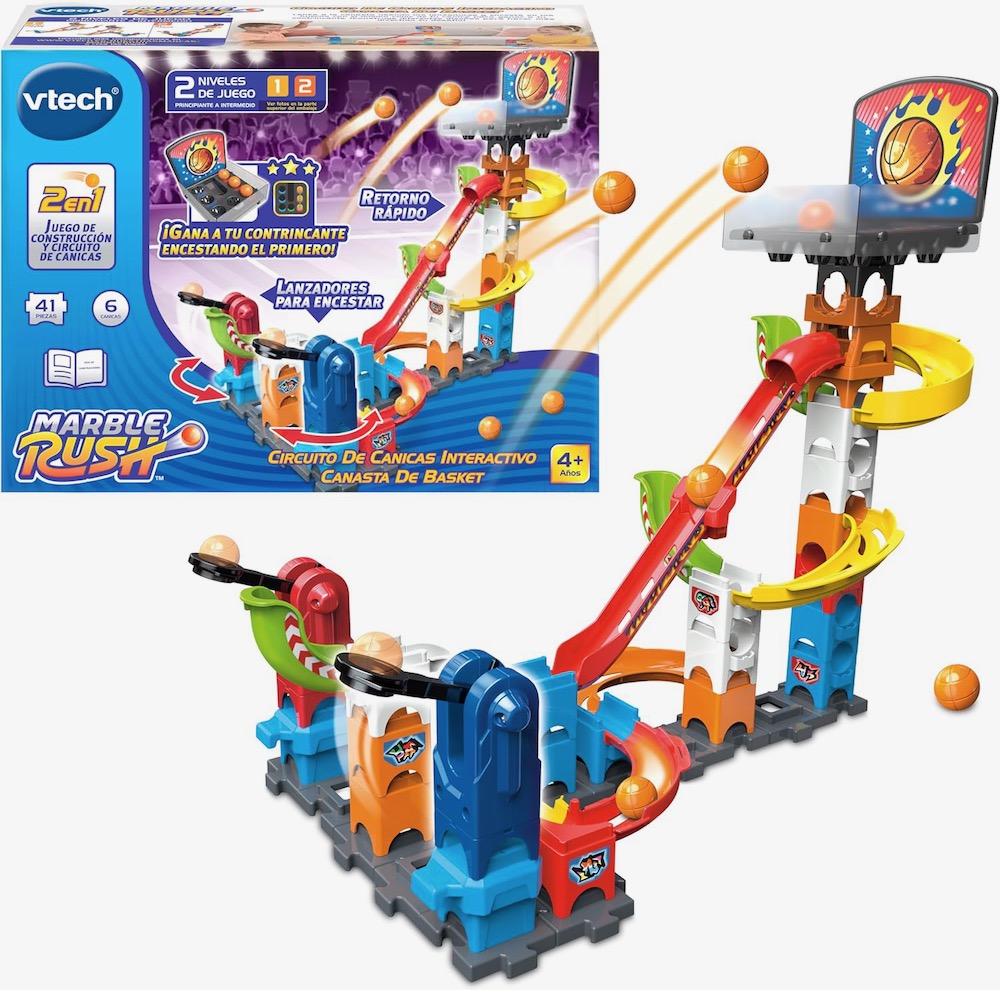 Marble Rush Canasta de Basket Circuito de Canicas