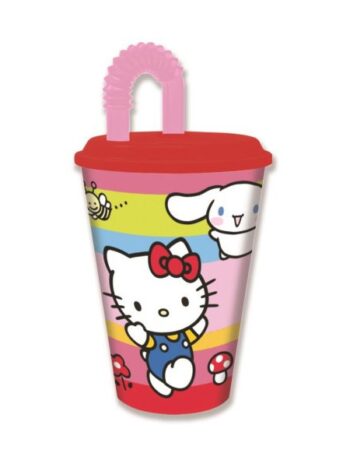STOR VASO CAÑA EASY 430 ML HELLO KITTY AND FRIENDS