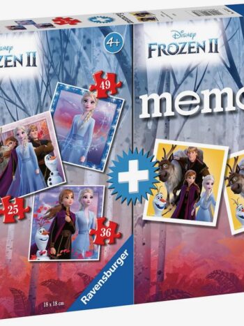 Memory + 3 Puzzles Frozen 2