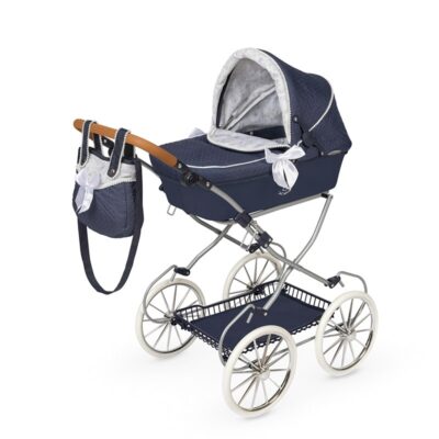 VINTAGE, Coche de Muñeca Plegable con BOLSO