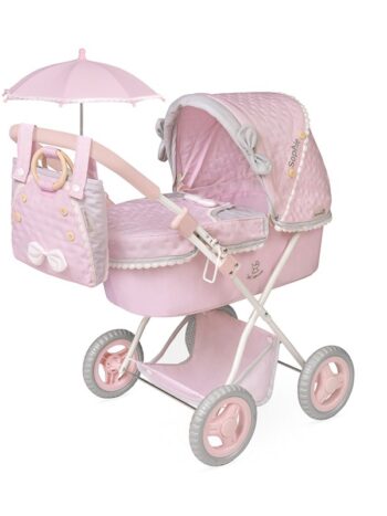 SOPHIE, Coche de Muñeca Plegable con Sombrilla y B