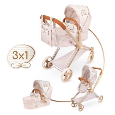 VERONA, Coche de Muñeca 3x1 Plegable