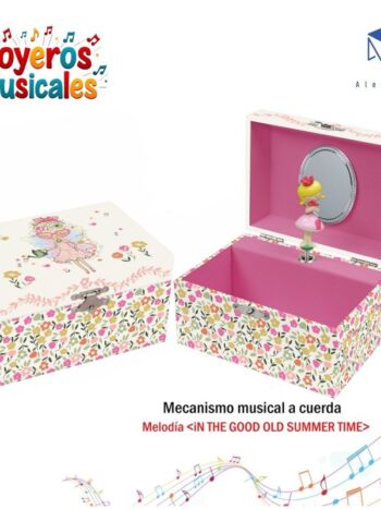 JOYERO MUSICAL PEQUEÑO GIRL ON THE GARDEN